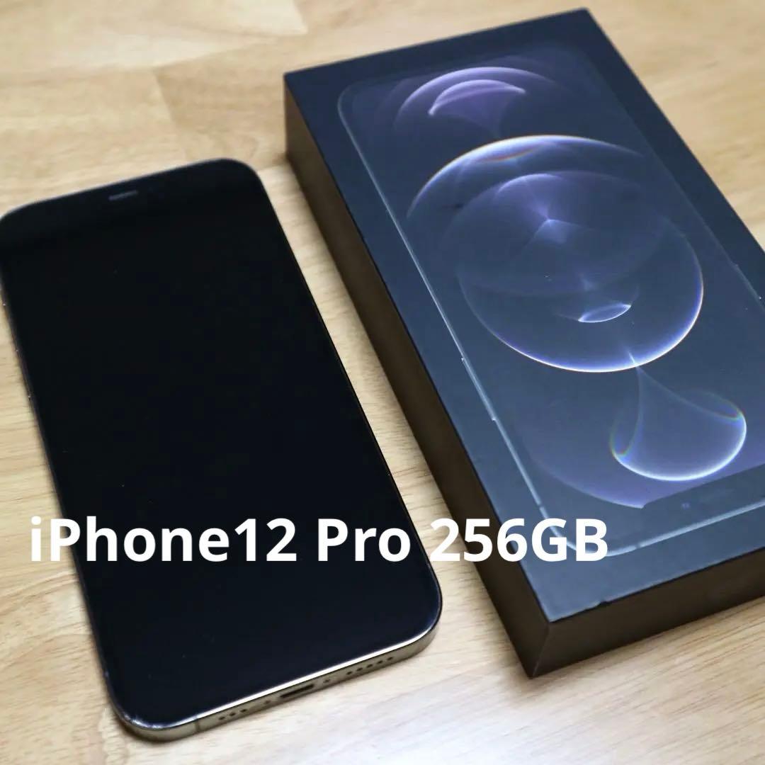 iPhone12pro 256GB 本体 箱付き SIMロックなし グラファイト iPhone 12