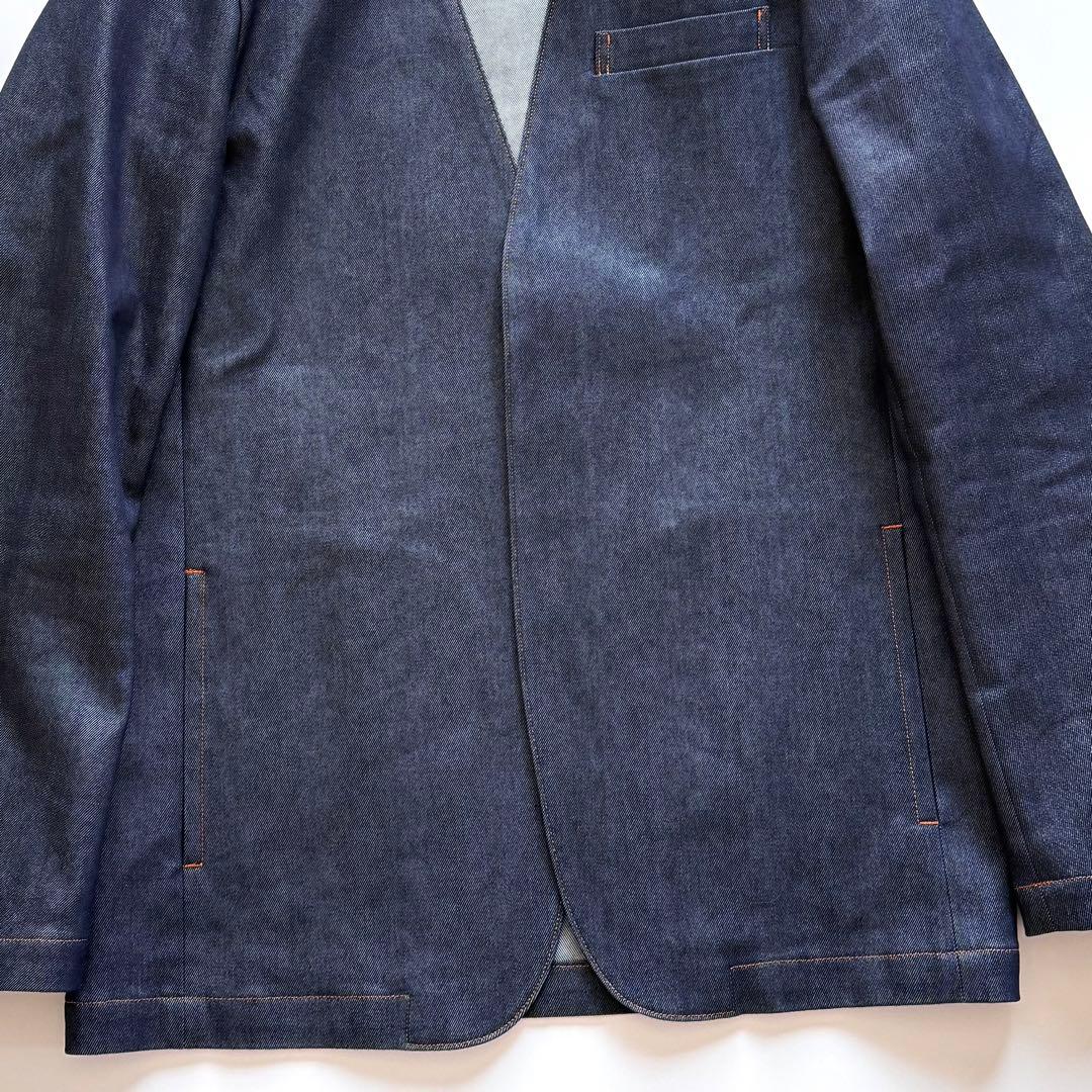 23SS】SOPHNET ソフネット ノーカラー デニムジャケット インディゴ
