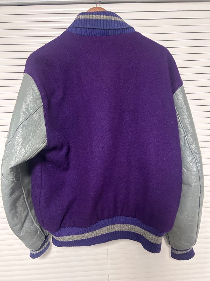 DeLONG製 スタジャン Lサイズ 紫・グレー