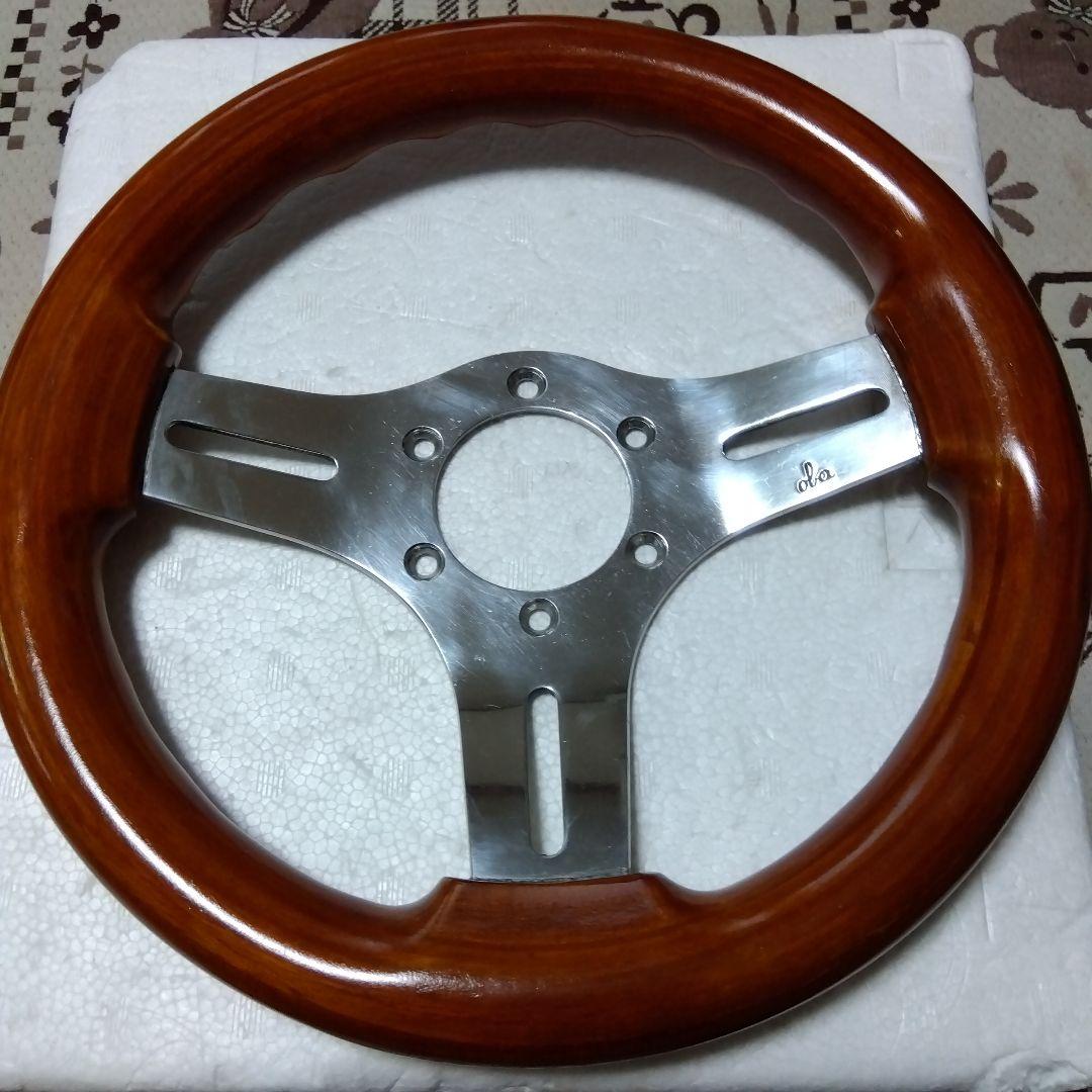 ウッドハンドル 小径ステアリング oba 約23パイ 旧車 街道レーサー