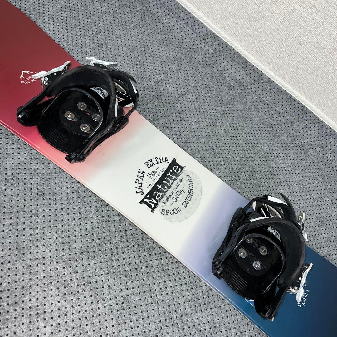 ５回使用 キッズスノーボード 130cm SPOON×バイン×ダイヤルブーツ
