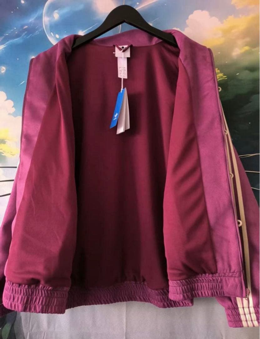 新年限定モデル アディダス 新中式 ジップアップジャケット パープル M