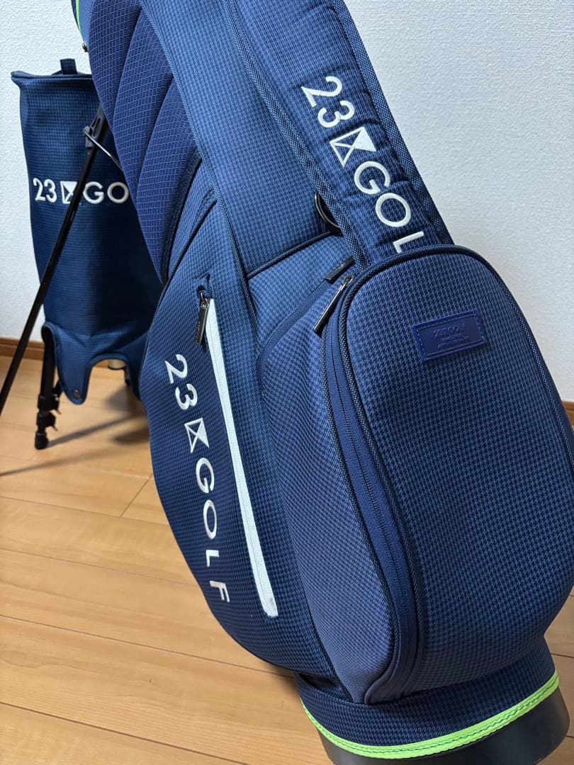 23区GOLF スタンド式 軽量キャディバッグ ネイビー