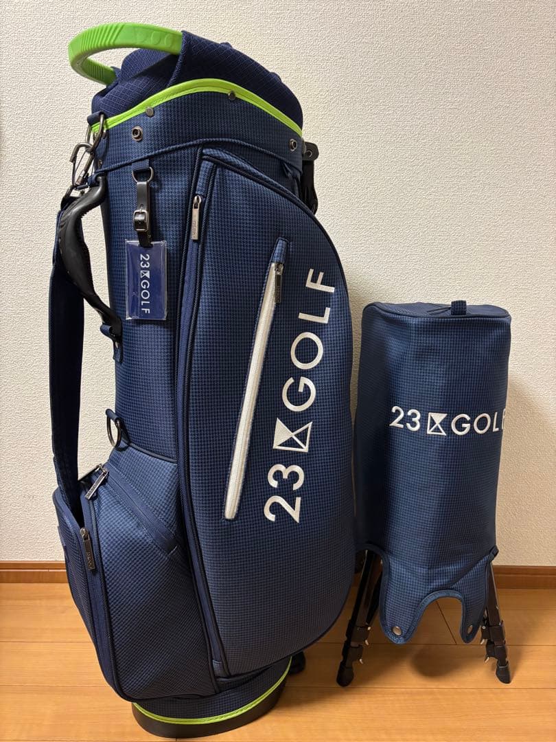 23区GOLF スタンド式 軽量キャディバッグ ネイビー