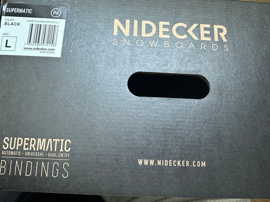 NIDECKER ナイデッカースーパーマティック　ブラック　Lサイズ