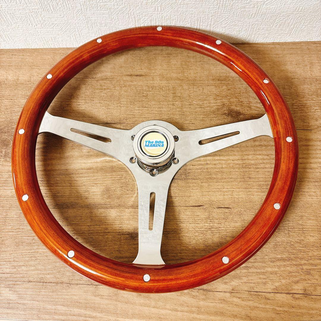 ウッドハンドル　ウッドステアリング　38cm ハンドル　ステアリング　お洒落