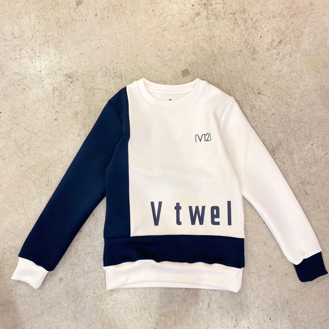 【OUTLET】V12 レディース　トレーナー　白　Sサイズ