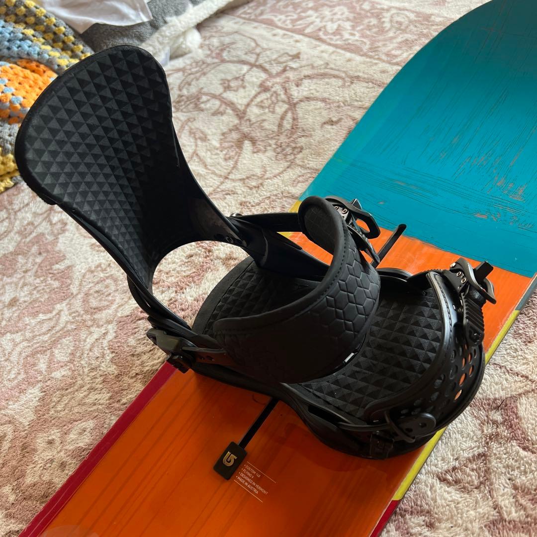 良品 BURTON CUSTOM FV 148cm バイン付 スノーボードセット