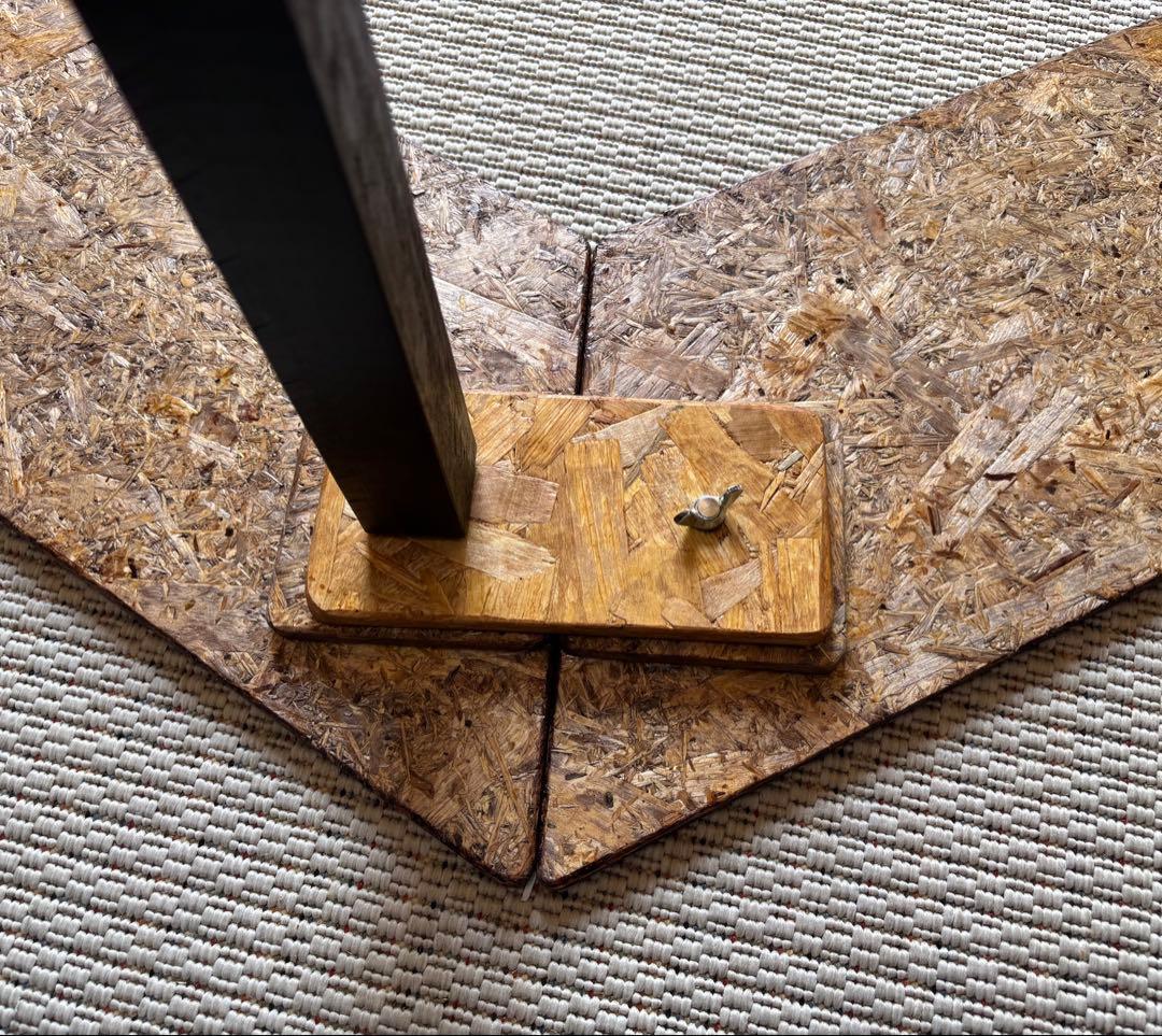 ヘキサテーブル65 ウォールナットニス仕上げ　FH 65w