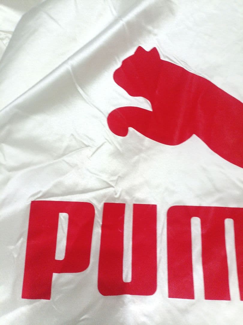 PUMA プーマ フード付き ロングベンチコート ホワイト フリーサイズ