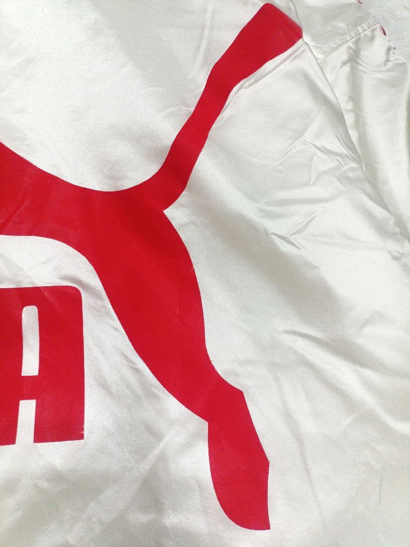 PUMA プーマ フード付き ロングベンチコート ホワイト フリーサイズ