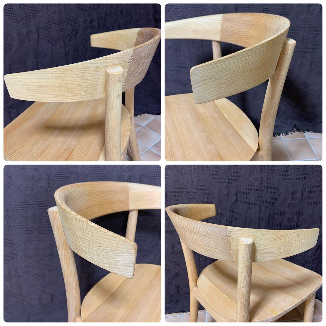 【オレンジオイル塗布仕上げ】MUJI 無印良品 ブナ無垢材チェア 椅子 イス