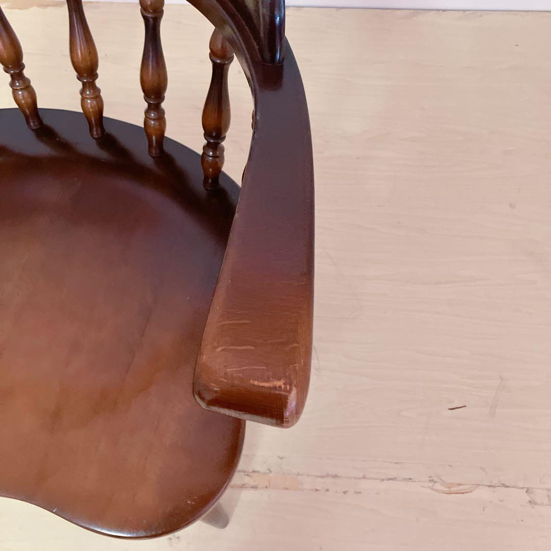 飛騨産業　キツツキマーク　木製　キャプテンチェア　ウィンザーチェア　①