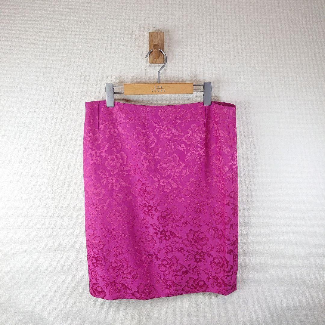 クリスチャンディオール　Boutique タイトスカート 花柄　刺繍 総柄