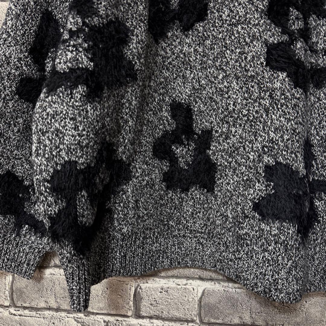 【美品】HARE　フラワーモチーフシャギーカーディガン　山田涼介さん着用