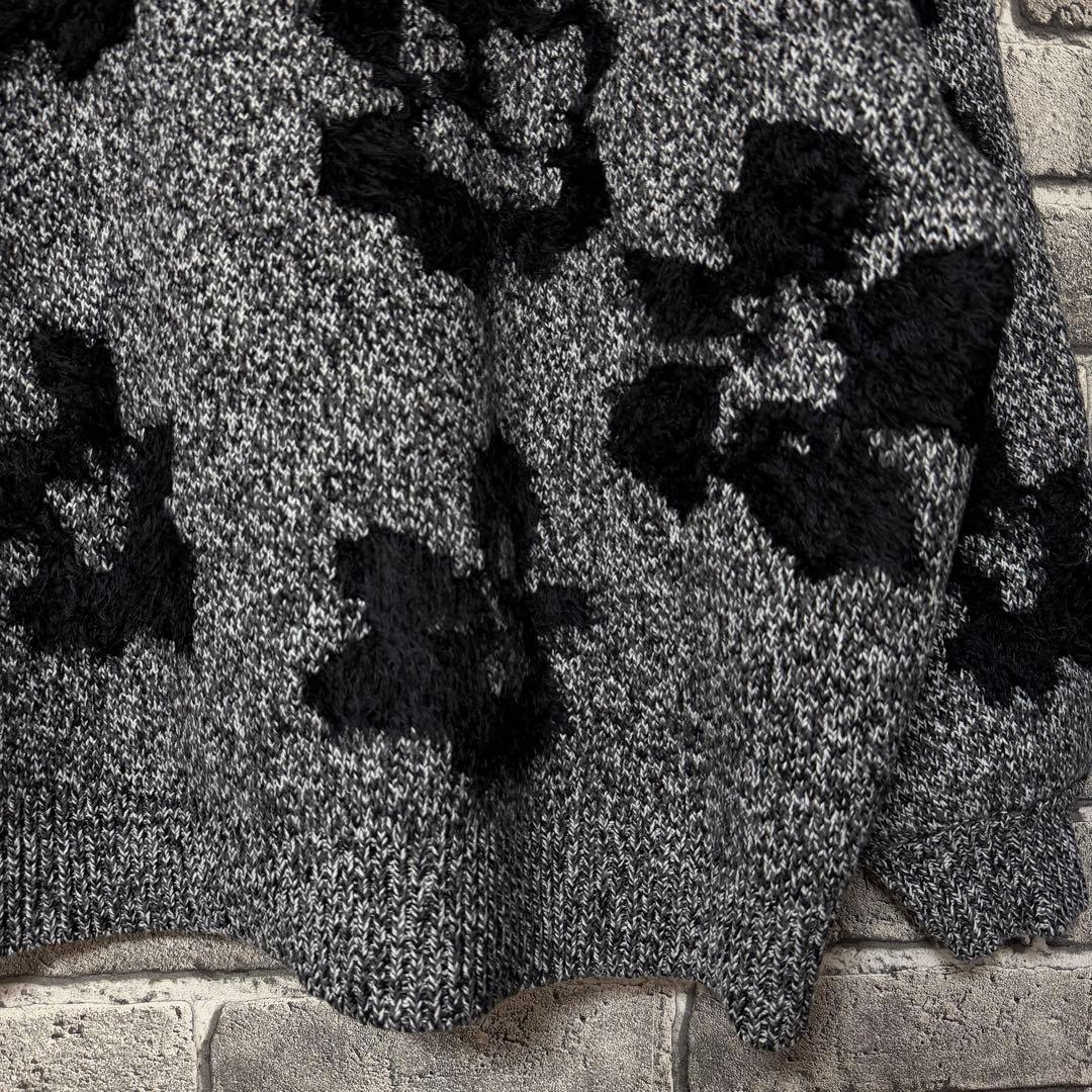 【美品】HARE　フラワーモチーフシャギーカーディガン　山田涼介さん着用