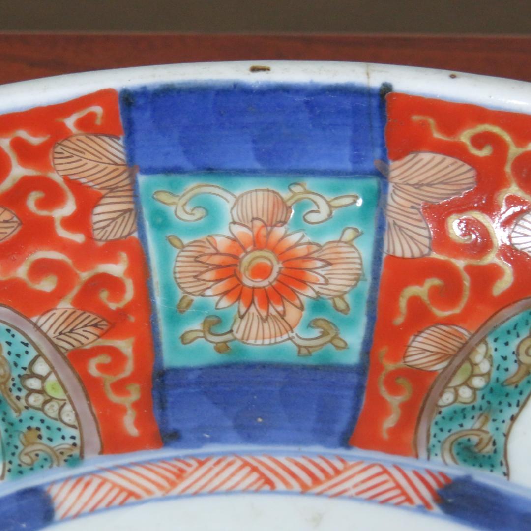 古伊万里 鳳凰 唐草 冨貴長春 ニュウ 窯傷あり 色絵付 草花文様 - メルカリ