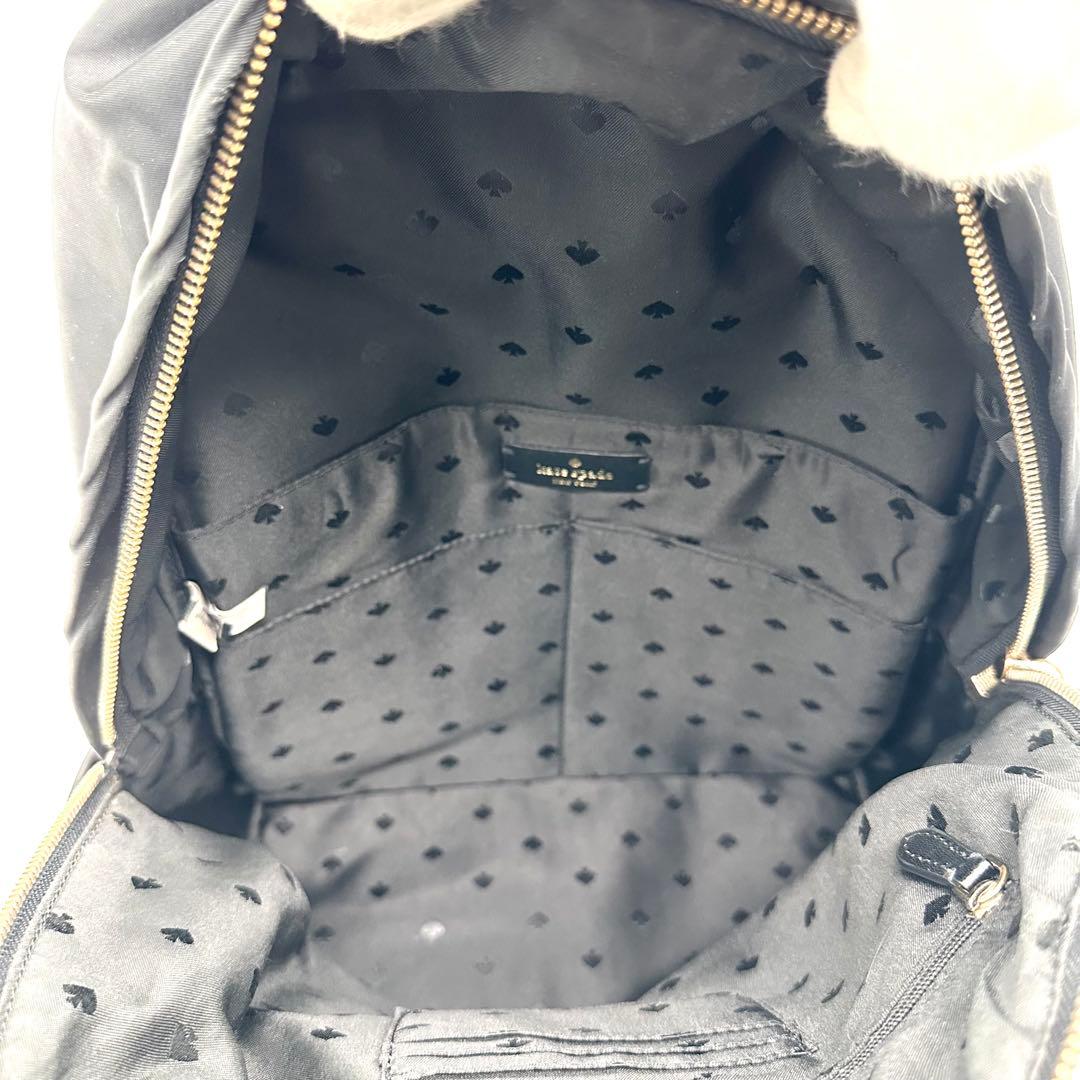 Kate Spade ケイトスペード リュック チェルシー ロゴ ナイロン 黒