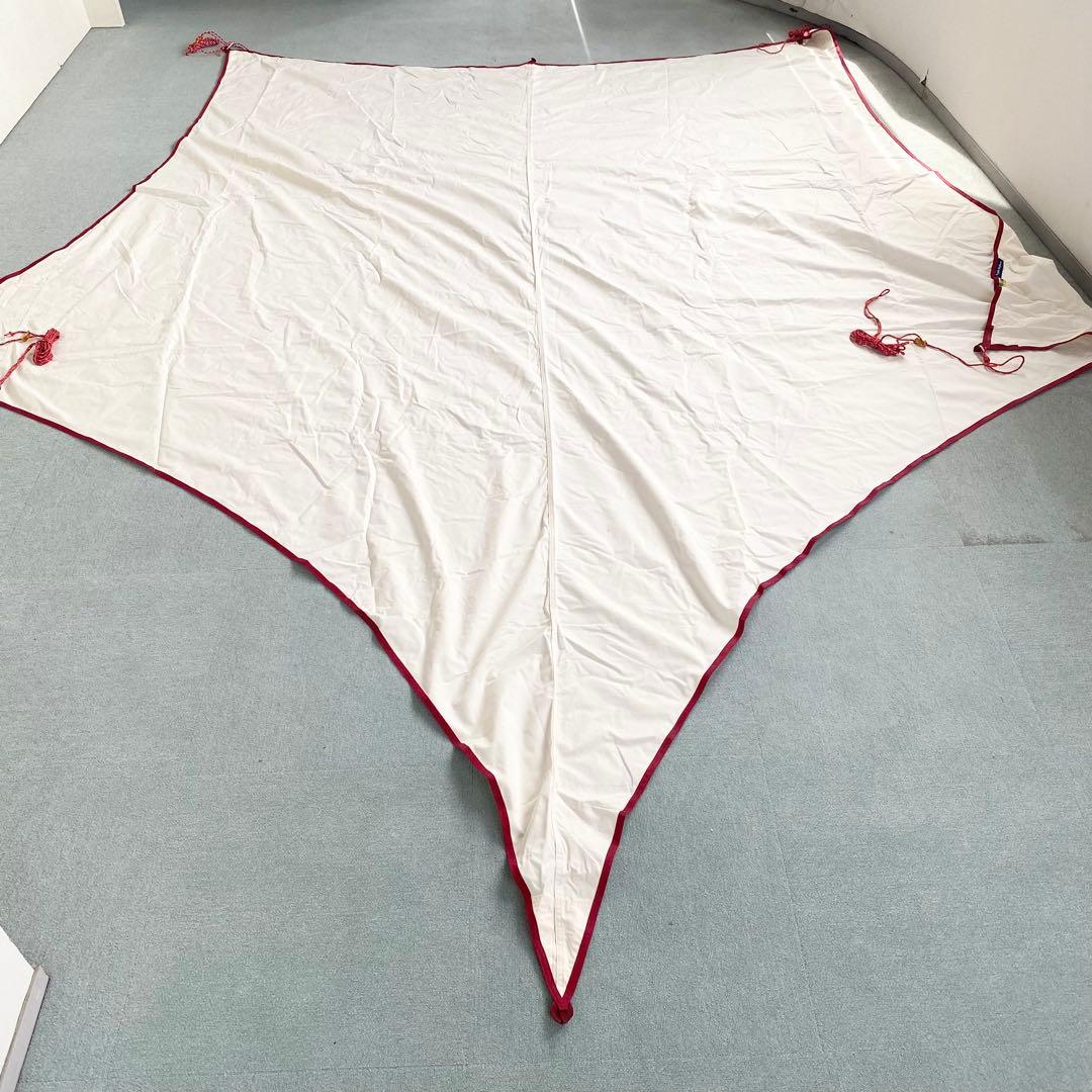 テンマクデザイン タープ（コットン素材）＋ LOGOS ポールエンドロック