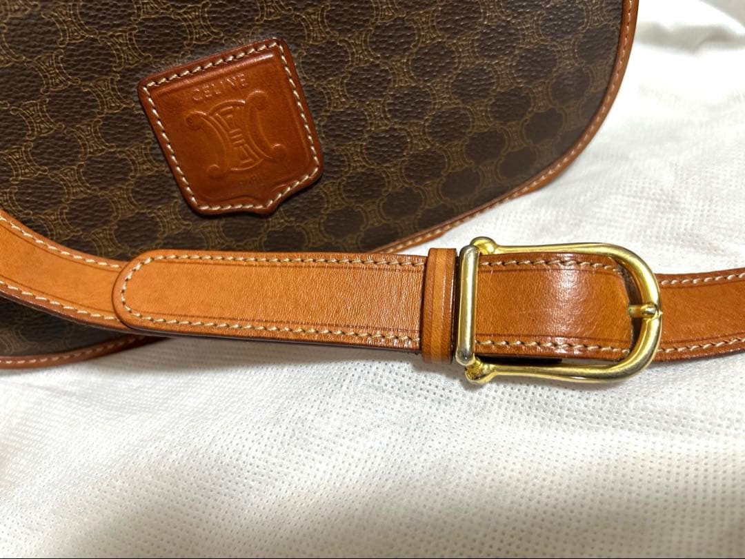 CELINE マカダム柄　ショルダーバッグ　美品