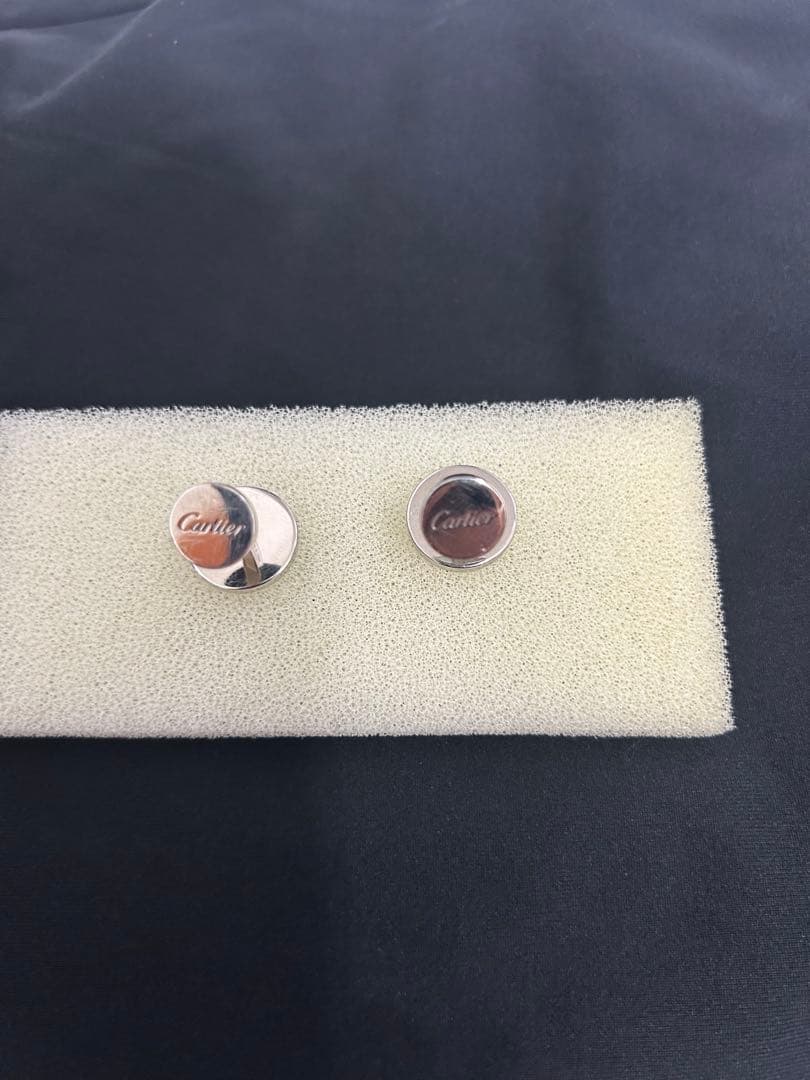 ドゥーブルC ドゥ カルティエ カフリンクス　シルバー