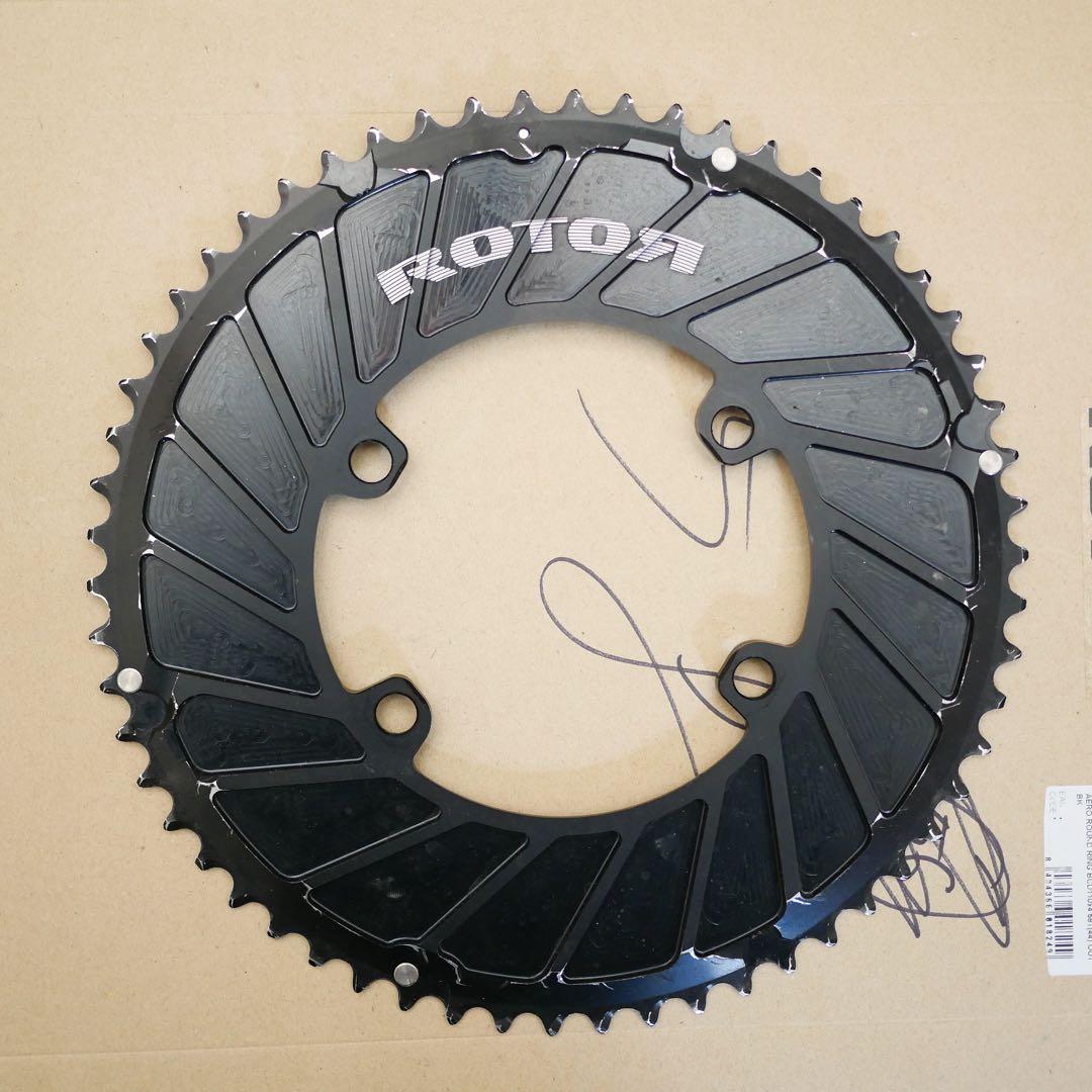 選手支給品 Rotor 58t エアロアウターチェーンリング プロチーム