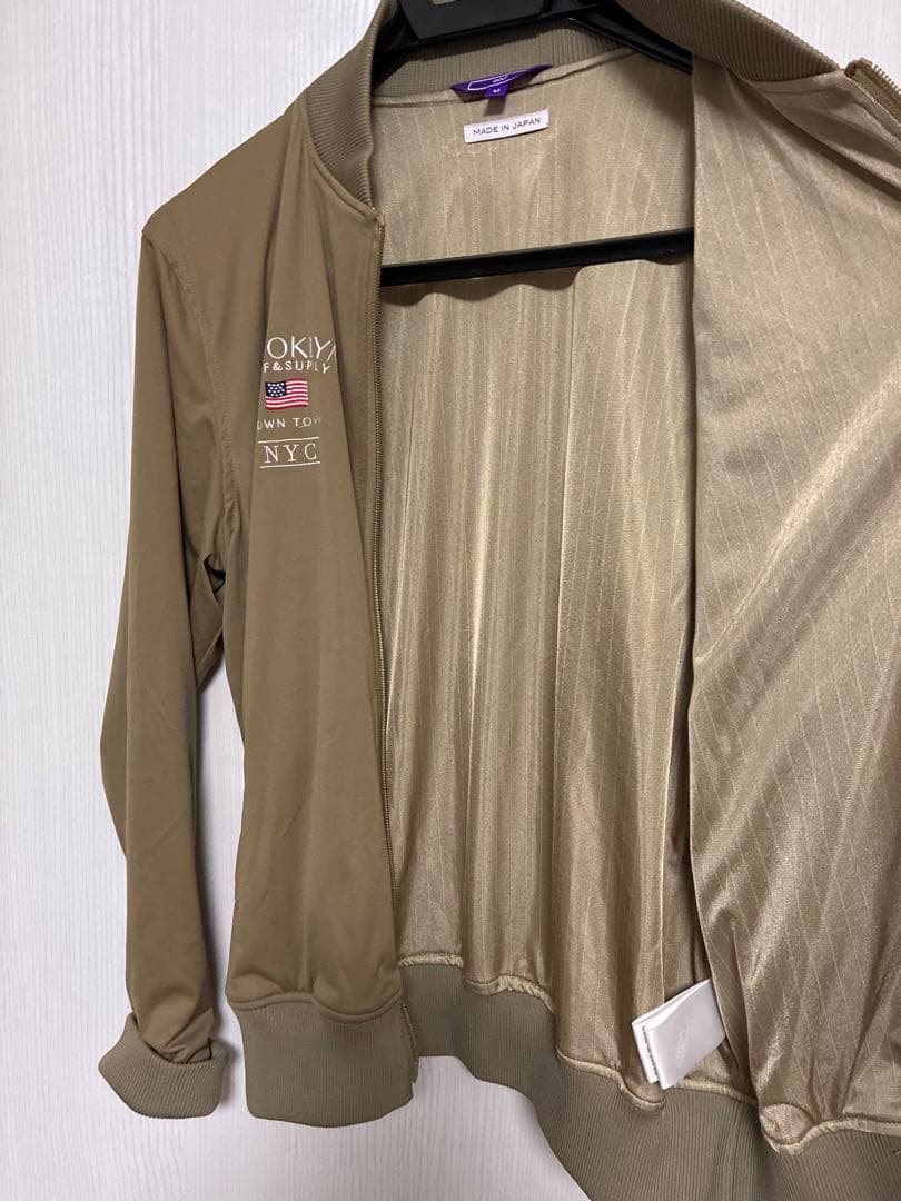 ビームスゴルフ　ナイロンジャケット ベージュ　Mサイズ　日本製