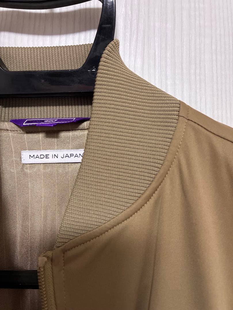 ビームスゴルフ　ナイロンジャケット ベージュ　Mサイズ　日本製