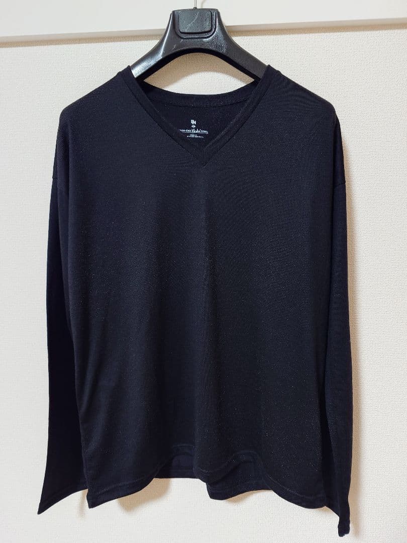 MBハイエンド尾州ウールニットカットソー Vネック