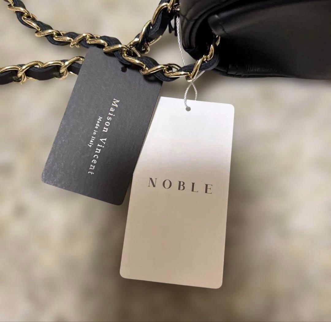 新品未使用】ノーブル NOBLE キルティングレザーチェーンバッグ