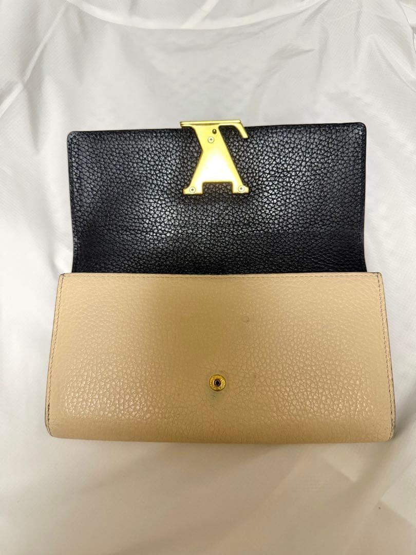 ルイヴィトン ポルトフォイユ・カプシーヌ バイカラー