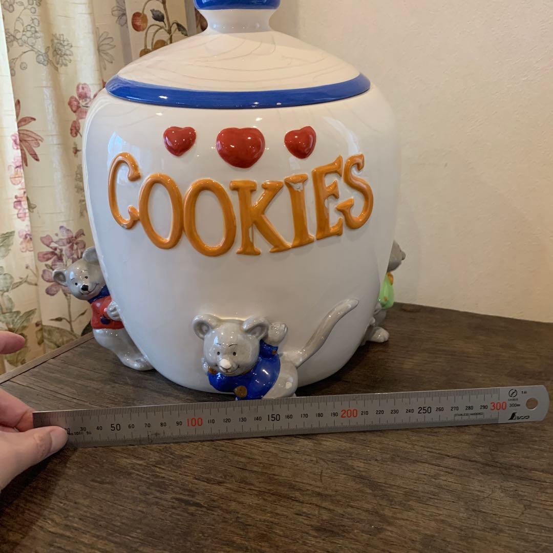 ［激可愛い］アメリカ土産　陶器製クッキージャー　アメリカンカントリー