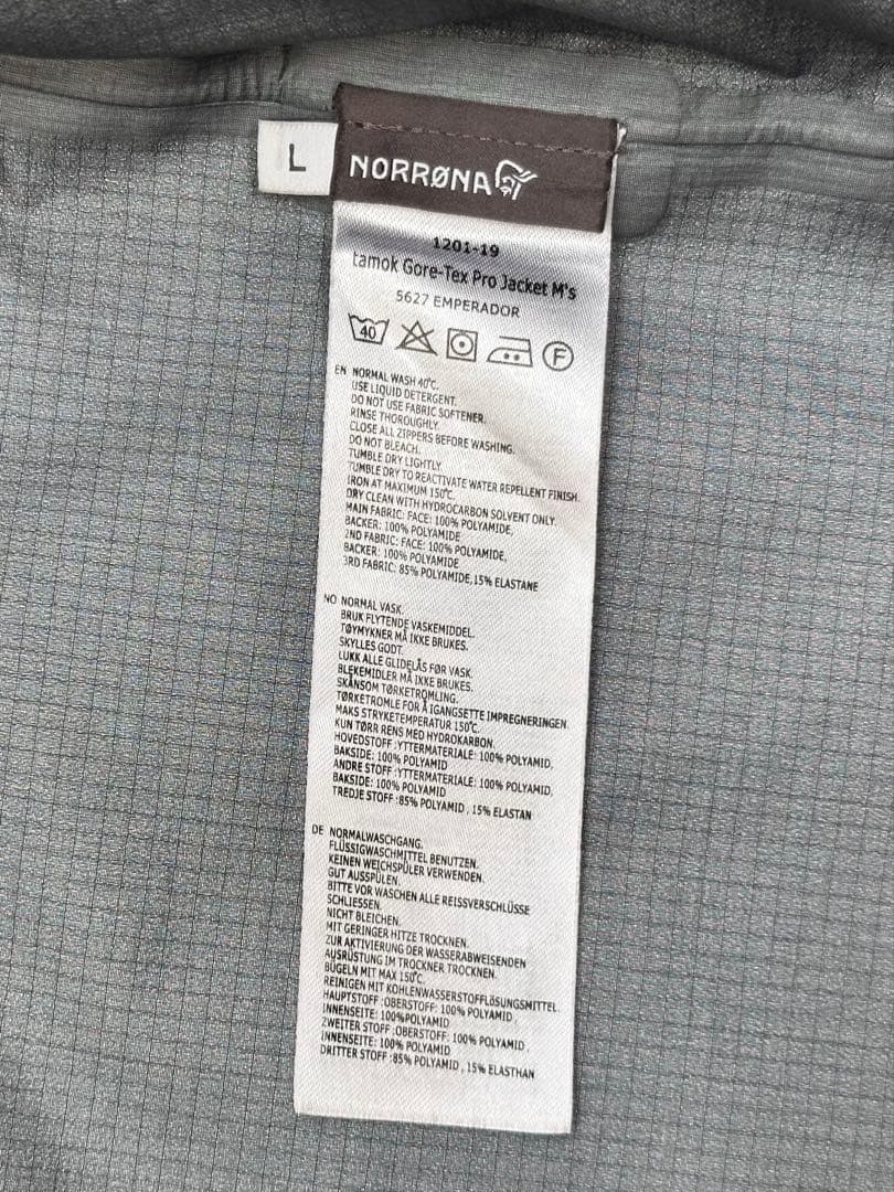 NORRØNA ノローナ tamok Gore-Tex Pro Jacket L