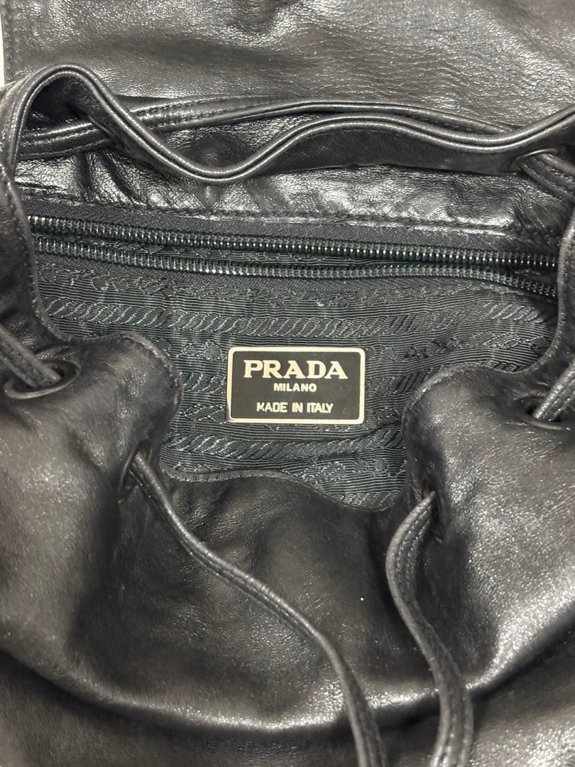 美品 PRADAプラダ リュックサック チェーンショルダー