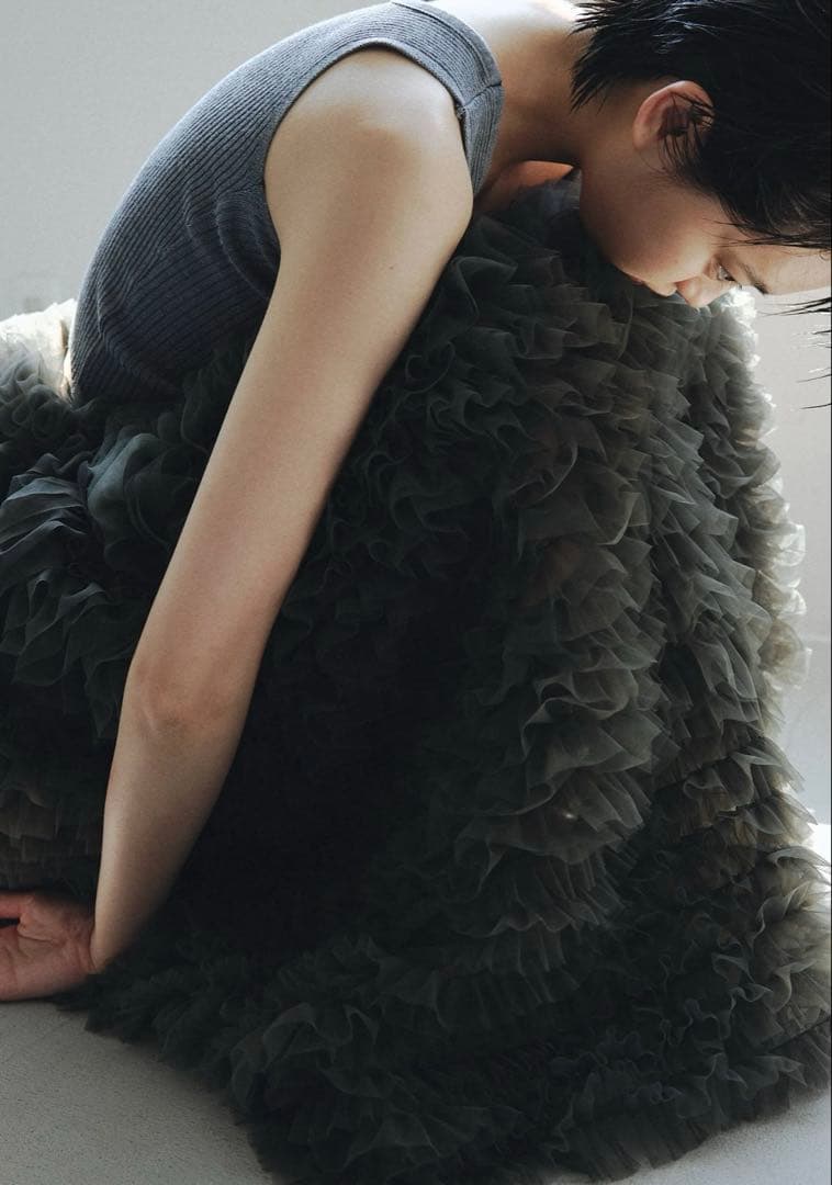 bibiy定番チュールスカート☆オンライン購入正規品★thetoesacai