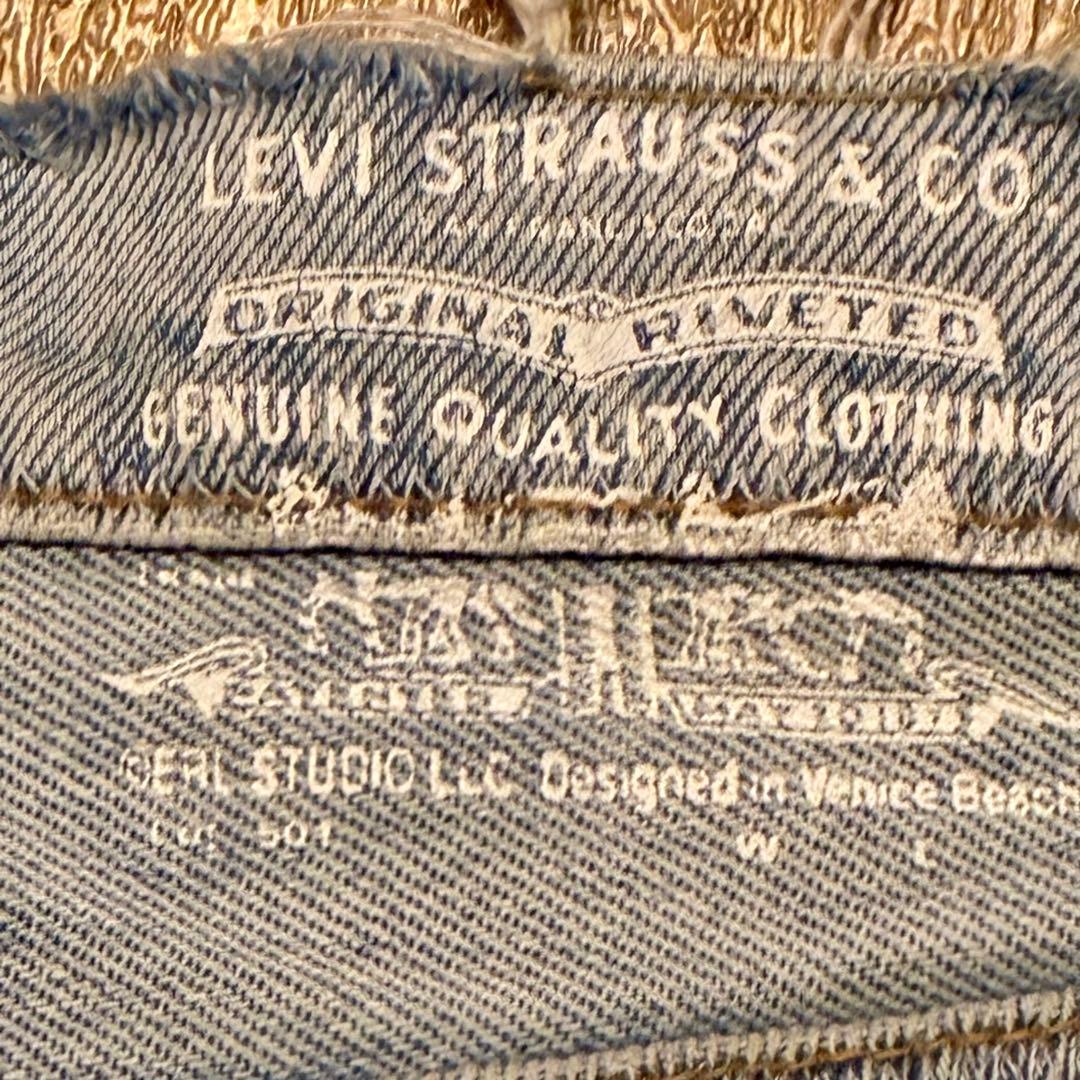 ERL✖️Levi’s501 コラボw30スリット フレアA5427-0000