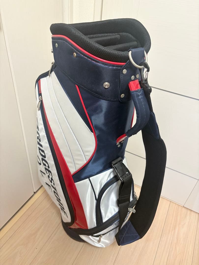 BRIDGESTONE ゴルフバッグ ホワイト ネイビー レッド BRIDGESTONE GOLF