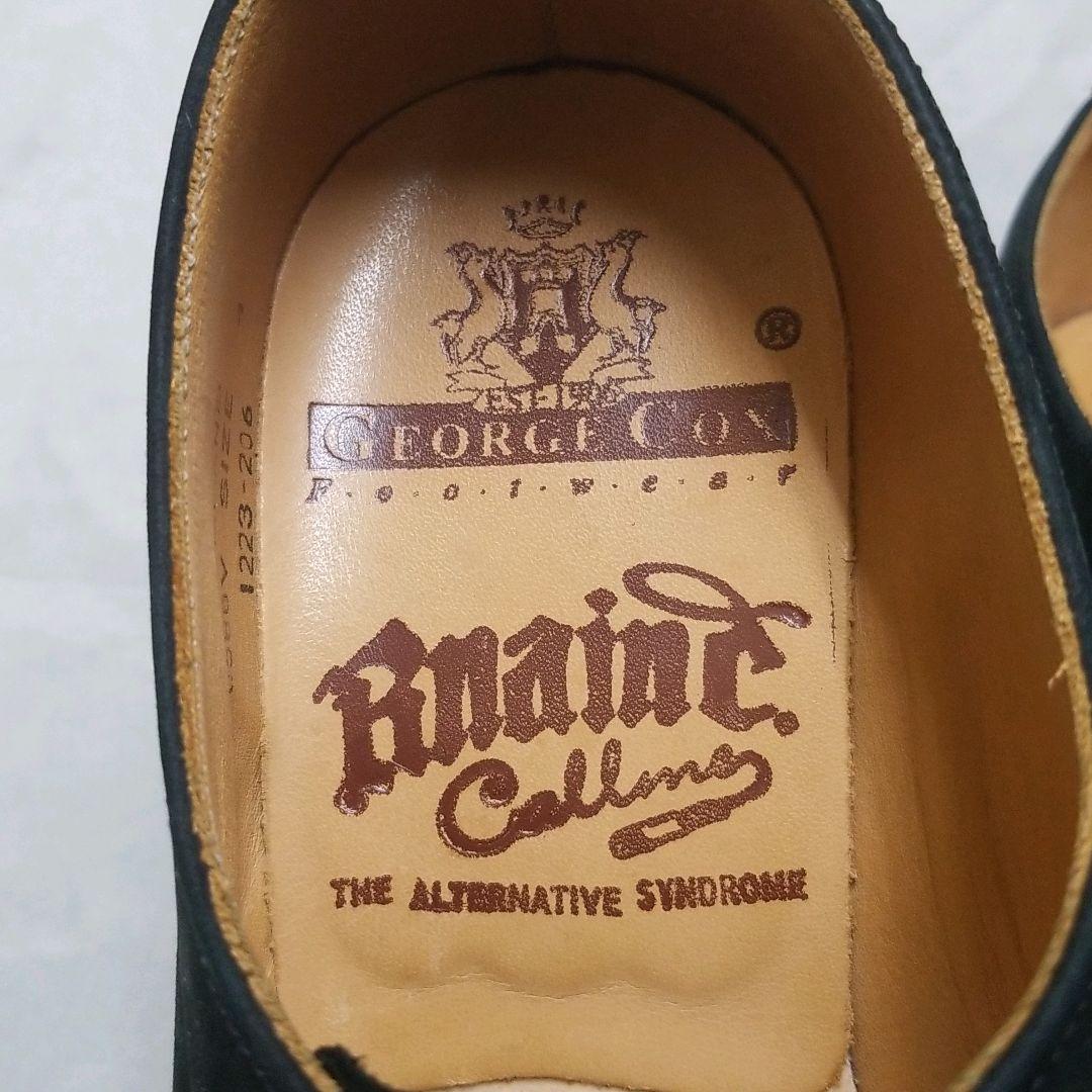 ジョージコックス ギブソン ラバーソール RNA別注 黒 白 レオパード 23