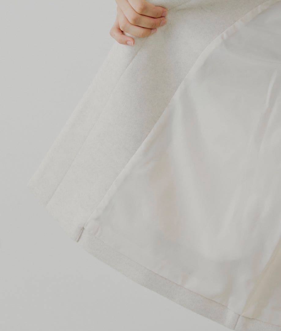 Chico ファー襟ケープコート　ベージュ　ファーコート