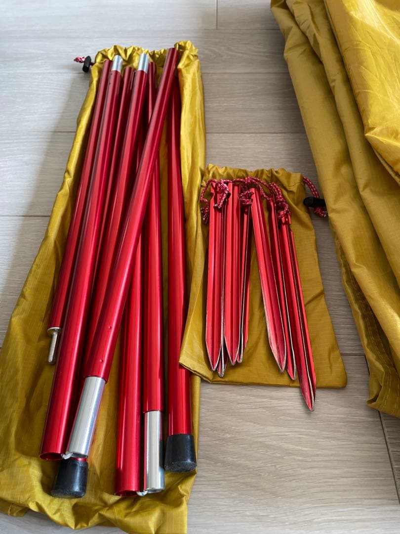 MSRエリクサー2とランデブー120タープセット アジャスタブルポール8ft