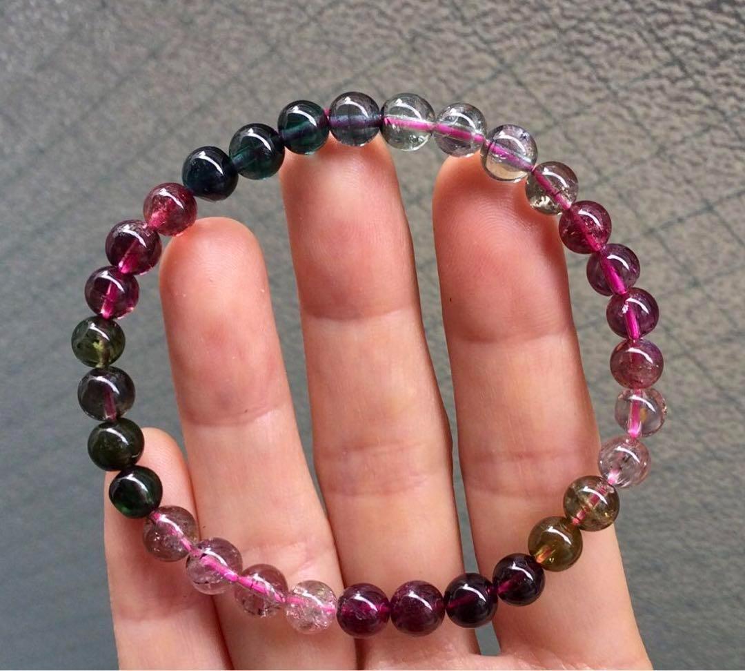 【プレミアム品質】◆希少カラー 高透明&高発色 トルマリン 6mm「賢者の色」