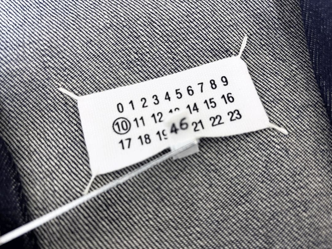 Maison Margiela デニムノーカラージャケット 濃紺 サイズ46