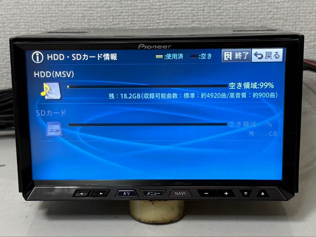 Pioneer パイオニア　マツダ純正　C9P9 V6 65カーナビ 2012年