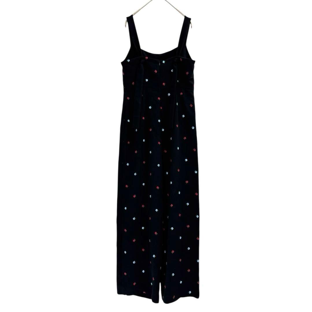 美品ジョエブJOIEVE　night garden　ジャンプスーツ　M　ブラック