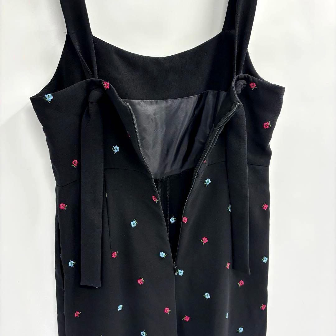 美品ジョエブJOIEVE　night garden　ジャンプスーツ　M　ブラック