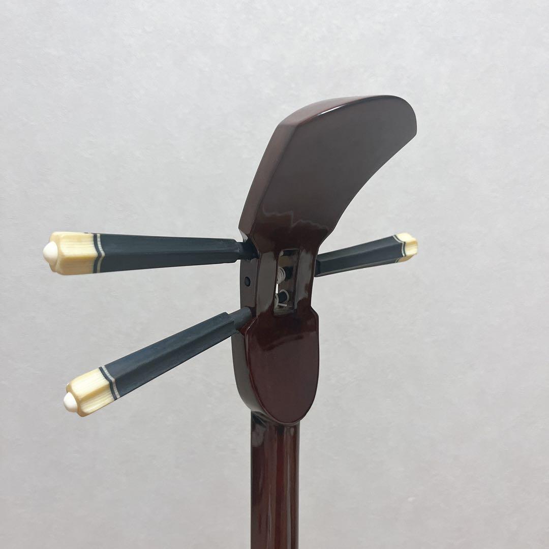 沖縄三線 蛇皮製 3弦 ケース付　強化張り　高級