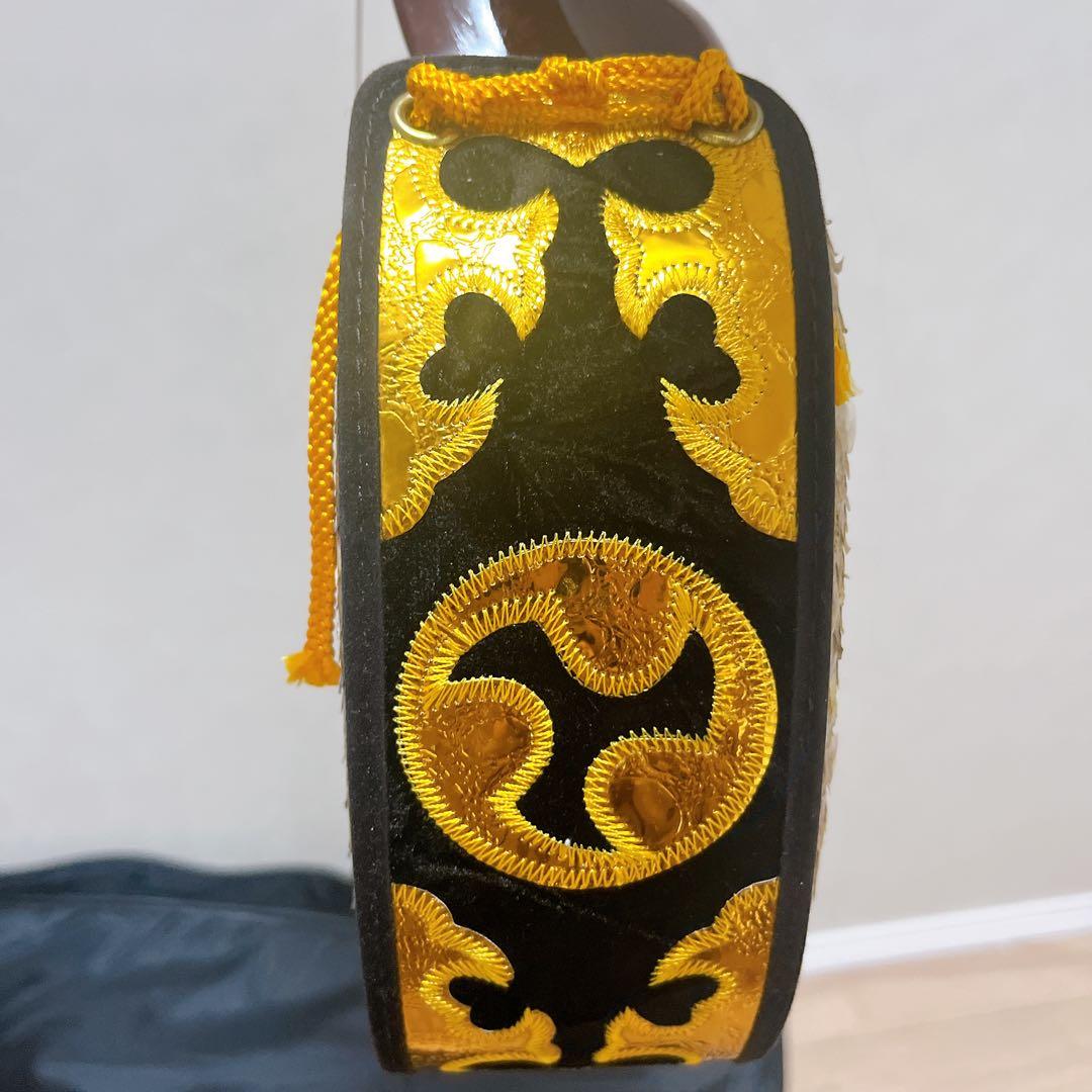 沖縄三線 蛇皮製 3弦 ケース付　強化張り　高級