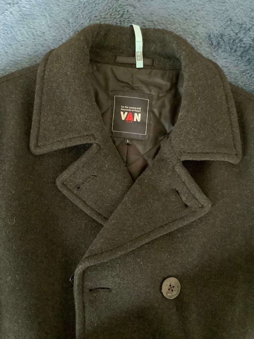 VAN Jacket ウール ピーコート L