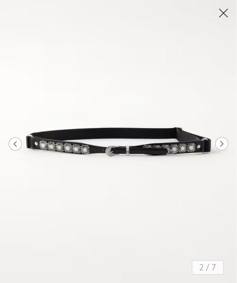 ＜TOGA TOO＞CONCHO LETH ベルト