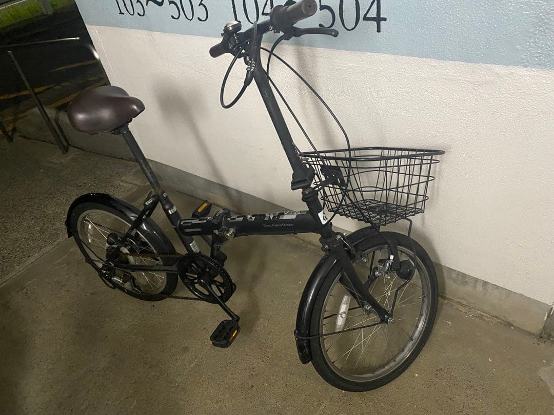 折りたたみ自転車 ブラック20インチ